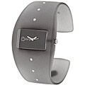 Cool Kids Girl's Grey Crystal Bangle Watch