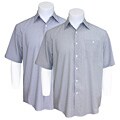 Domani Men's Pinstripe Short-sleeve Sport Shirt