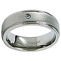 Titanium Cubic Zirconia Band
