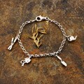 Sterling Silver Gardener's Charm Bracelet (Italy)
