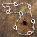 Sterling Silver Twisted Oval Link Necklace (Mexico)