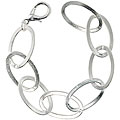 Silvertone Stadium Chain Bracelet