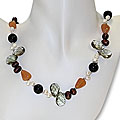 Multi-gemstone and Freshwater Pearl Endless Necklace