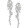 18k White Gold 2 3/4ct TDW Diamond Drop Earrings (G-H, SI)