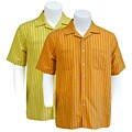 Domani Men's Double Vertical Stripe Sport Shirt