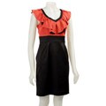 Max & Cleo Women's Two-tone Satin Dress