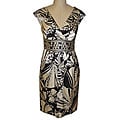 Maggy London Women's Print Stretch Satin Dress