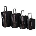 Rockland Polo Crocodile 4-piece Luggage Set