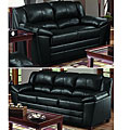 Simmons Paris Black Sofa and Loveseat