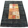 Persian Gabbeh Black/ Red Rug (6'7 x 10')