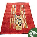 Persian Gabbeh Red Rug (6'5 x 9'5)