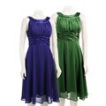 Connected Apparel Women's Sleeveless Chiffon Dress