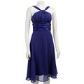 Connected Apparel Women's Amethyst Chiffon Dress