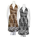 Belinda Women's Animal Print Halter Dress