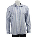 MICHAEL Michael Kors Men's Satin Ribbon Stripe Long-sleeve Shirt