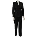 Anne Klein Women's 2-piece Single-button Onyx Pant Suit