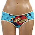 Ed Hardy Intimates Blue/ Eternal Love Tiled Hipster Shorts