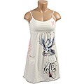 Ed Hardy Intimates Cream/ Blue Bird Babydoll