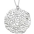 Argento Vivo Sterling Silver Medium Round Cheesecloth Necklace