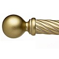 Cassidy West 6-foot Twist Wood Curtain Rod Set