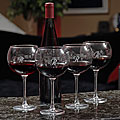 Hand-blown Red Wine Glasses (Set of 4)