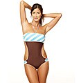 Lisa Lozano Sexy Back One-piece Peek-a-boo Swimsuit
