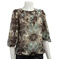 BCBGeneration Women's Petal Sleeve Bohemian Blouse