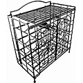 Black 15-bottle Folding Wine Cage