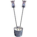 Pewter Garden Stake Champagne Torches (Set of 2)