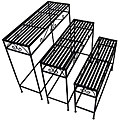 Nesting Patio Black Sofa Tables (Set of 3)