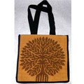 Tree Of Life 100-percent Cotton Gold Tote (India)