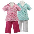 Coney Island Girl's Hooded Flower Capri's Set
