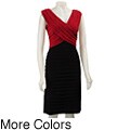 Scarlett Nite Women's Shutter-pleated Matte Jersey Dress