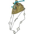 Silvertone Lucky Star Jewels Clover Leaf Necklace