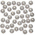Sterling Silver 4.5-mm Delicate Bead Caps (100)