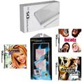NinDS Lite - Silver Nintendo DS Lite with Games and Skin