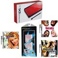 NinDS Lite - Red Nintendo DS Lite with Games and Skin