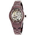 Anne Klein Women's Brown Stainless Steel Oval Automatic Watch