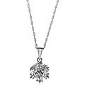10K White Gold & Diamond Accent Pendant w/ Chain