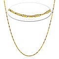 14k Yellow Gold 20-inch Mirror Box Necklace