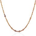 14K Rose Gold Link Necklace 18"
