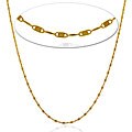 14k Yellow Gold 1.5-mm Mirror Box Necklace