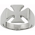 Stainless Steel Pattee Cross Ring