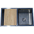 Ticor Undermount 16-gauge Stainless Steel Beveled Square Sink