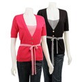 Sweaterworks Women's Layered-look Long Cardigan