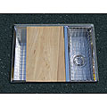 Ticor Undermount 16-gauge Stainless Steel Beveled Square Sink