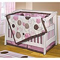 Girls Swirl 4-piece Patchwork Crib Bedding Set