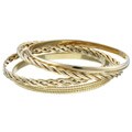 14k Yellow Gold Mixed Estate Bangles (Set of 4)