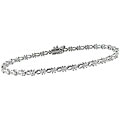 18k White Gold 1ct TDW Diamond Omega Link Bracelet (G-H, SI)