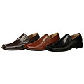 Zengara  Men's Square-toe Leather Loafers